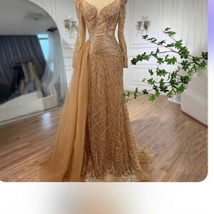 Fancy gold dress